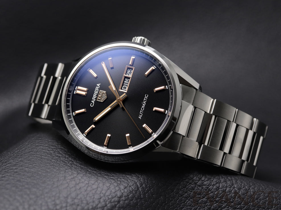  Shop Authentic Tag Heuer Carrera Day Date Black Dial Silver Steel Strap Watch for Men - WBN2013.BA0640 - Luxxuri
