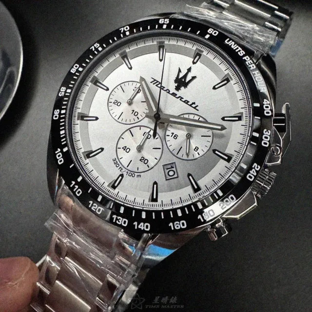  Shop Authentic Maserati Traguardo Chronograph Silver Dial Silver Steel Strap Watch For Men - R8873612049 - Luxxuri