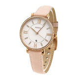  Shop Authentic Fossil Jacqueline White Dial Pink Leather Strap Watch for Women - ES4303 - Luxxuri