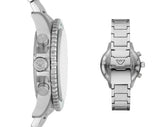  Shop Authentic Emporio Armani Diver Chronograph Green Dial Silver Steel Strap Watch For Men - AR11500 - Luxxuri