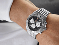  Shop Authentic Breitling Chronomat B01 42mm Black Dial Silver Steel Strap Watch for Men - AB0134101B1A1 - Luxxuri