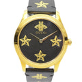  Shop Authentic Gucci G Timeless Bee Motif Black Dial Black Leather Strap Watch For Women - YA1264055 - Luxxuri