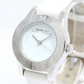  Shop Authentic Marc Jacobs Mini Blade White Dial White Leather Strap Watch for Women - MBM1206 - Luxxuri