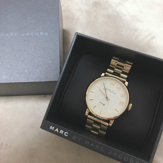  Shop Authentic Marc Jacobs Baker White Dial Gold Steel Strap Watch for Women - MBM3243 - Luxxuri