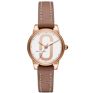  Shop Authentic Marc Jacobs Corie White Dial Brown Leather Strap Watch for Women - MJ1581 - Luxxuri