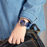  Shop Authentic Guess Connoisseur Blue Dial Blue Silicone Strap Watch For Men - GW0335G2 - Luxxuri