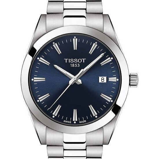  Shop Authentic Tissot Gentleman Blue Dial Silver Steel Strap Watch For Men - T127.410.11.041.00 - Luxxuri