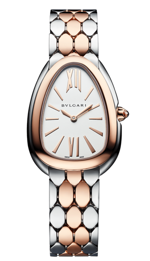  Shop Authentic Bvlgari Serpenti Seduttori White Dial Two Tone Steel Strap Watch for Women - SERPENTI103277 - Luxxuri