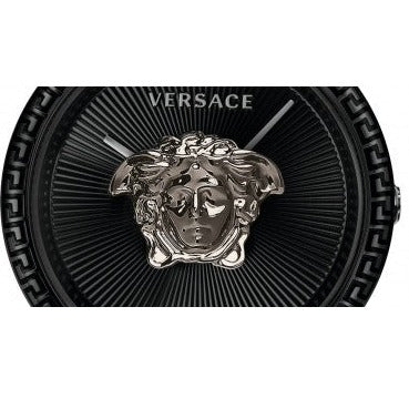  Shop Authentic Versace Palazzo Empire Black Dial Black Leather Strap Watch for Women - VCO050017 - Luxxuri