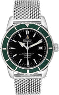  Shop Authentic Breitling Superocean Heritage 42mm Chronograph Green Bezel Mens Watch - A1732136 - Luxxuri