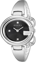  Shop Authentic Gucci Guccissima Black Dial Silver Steel Strap Watch For Women - YA134301 - Luxxuri