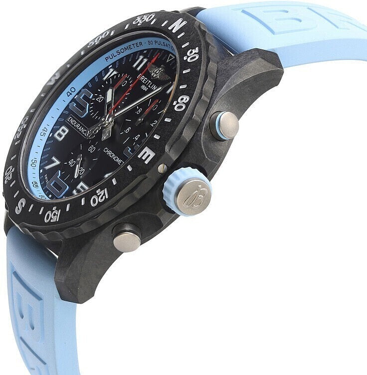  Shop Authentic Breitling Endurance Pro Black Dial Light Blue Rubber Strap Watch for Men - X82310281B1S1 - Luxxuri