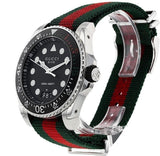  Shop Authentic Gucci Dive Black Dial Red & Green Nylon Strap Watch For Men - YA136209 - Luxxuri