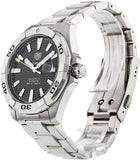  Shop Authentic Tag Heuer Aquaracer Automatic Caliber 5 Black Dial Silver Steel Strap Watch for Men - WBD2110.BA0928 - Luxxuri