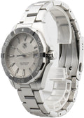  Shop Authentic Tag Heuer Aquaracer Quartz White Dial Silver Steel Strap Watch for Men - WAY1111.BA0928 - Luxxuri