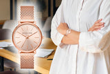  Shop Authentic Michael Kors Pyper Quartz Rose Gold Dial Rose Gold Mesh Strap Watch For Women - MK4340 - Luxxuri