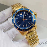  Shop Authentic Movado Series 800 Blue Dial Gold Steel Strap Watch For Men - 2600144 - Luxxuri