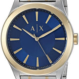  Shop Authentic Armani Exchange Nico Quartz Blue Dial Two Tone Steel Strap Watch For Men - AX2332 - Luxxuri