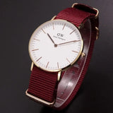  Shop Authentic Daniel Wellington Classic Roselyn White Dial Red NATO Strap Watch For Women - DW00100271 - Luxxuri