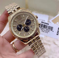  Shop Authentic Michael Kors Lexington Crystals Gold Dial Gold Steel Strap Watch for Men - MK8494 - Luxxuri