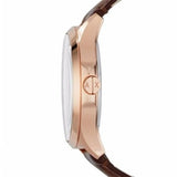  Shop Authentic Armani Exchange Hampton Chronograph Blue Dial Brown Leather Strap Watch For Men - AX2172 - Luxxuri