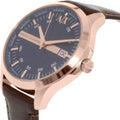  Shop Authentic Armani Exchange Hampton Chronograph Blue Dial Brown Leather Strap Watch For Men - AX2172 - Luxxuri