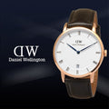  Shop Authentic Daniel Wellington Dapper Sheffield White Dial Black Leather Strap Watch For Men - DW00100092 - Luxxuri