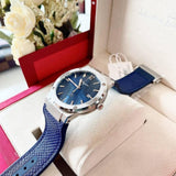  Shop Authentic Salvatore Ferragamo F-80 Classic Blue Dial Blue Leather Strap Watch for Men - SFDT00719 - Luxxuri