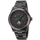  Shop Authentic Gucci G-Timeless Chronograph Black Dial Black Steel Strap Watch For Men - YA126269 - Luxxuri