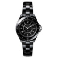  Shop Authentic Chanel J12 Quartz Black Dial Black Steel Strap Watch for Women - J12 H5695 - Luxxuri