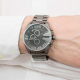  Shop Authentic Diesel Mega Chief Chronograph Grey Dial Gunmetal Men's Watch - DZ4282 - Luxxuri