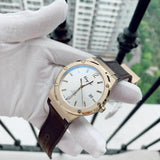  Shop Authentic Salvatore Ferragamo F-80 Classic White Dial Brown Leather Strap Watch for Men - SFDT00819 - Luxxuri