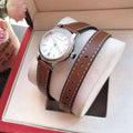  Shop Authentic Burberry Utilitarian White Dial Brown Leather Strap Watch for Women - BU7848 - Luxxuri