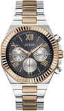  Shop Authentic Guess Equity Multifunction Black Dial Two Tone Steel Strap Watch For Men - GW0703G4 - Luxxuri