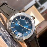  Shop Authentic Tag Heuer Aquaracer Quartz Blue Dial Black Rubber Strap Watch for Men - WAY1112.FT8021 - Luxxuri