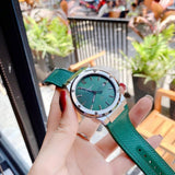 Shop Authentic Salvatore Ferragamo F-80 Classic Green Dial Green Leather Strap Watch for Men - SFDT00519 - Luxxuri