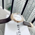 Salvatore Ferragamo F-80 Classic White Dial Brown Leather Strap Watch for Men - SFDT00819