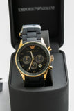  Shop Authentic Emporio Armani Sportivo Quartz Black Dial Black Steel Strap Watch For Men - AR8023 - Luxxuri