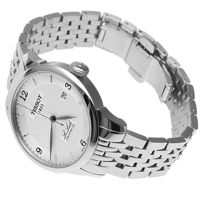 Tissot Le Locle Automatic Cosc White Dial Silver Steel Strap Watch For Men - T006.408.11.037.00