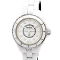  Shop Authentic Chanel J12 Diamonds Quartz Mother of Pearl White Dial White Steel Strap Watch for Women - J12 H2570 - Luxxuri
