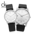  Shop Authentic Calvin Klein City White Dial Black Leather Strap Watch For Men - K2G211C6 - Luxxuri