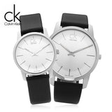  Shop Authentic Calvin Klein City White Dial Black Leather Strap Watch For Men - K2G211C6 - Luxxuri