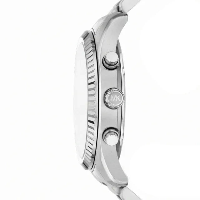  Shop Authentic Michael Kors Lexington Chronograph Green Dial Silver Steel Strap Watch for Women - MK9152 - Luxxuri