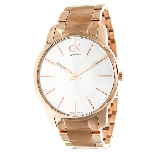  Shop Authentic Calvin Klein City White Dial Rose Gold Steel Strap Watch for Men - K2G21646 - Luxxuri