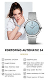  Shop Authentic IWC Portofino Automatic Blue Dial Blue Leather Strap Watch for Women - IW357416 - Luxxuri