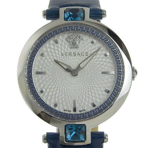  Shop Authentic Versace Olympo Gleam White Dial Green Leather Strap Watch for Women - VAN020016 - Luxxuri