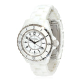  Shop Authentic Chanel J12 Ceramic White Dial White Steel Strap Watch for Women - J12 H0968 - Luxxuri