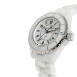  Shop Authentic Chanel J12 Ceramic White Dial White Steel Strap Watch for Women - J12 H0968 - Luxxuri
