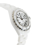 Shop Authentic Chanel J12 Ceramic White Dial White Steel Strap Watch for Women - J12 H0968 - Luxxuri