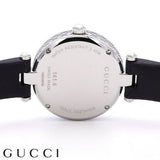 Shop Authentic Gucci Diamantissima Diamonds Black Dial Black Leather Strap Watch For Women - YA141403 - Luxxuri